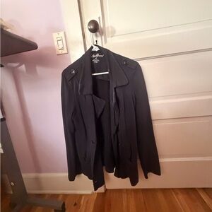 Lucky Brand Black Trench Coat